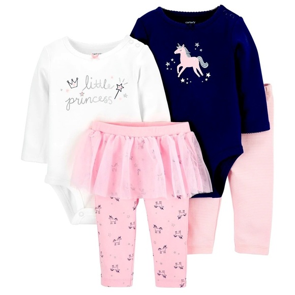 Carter's Other - Carter's Infant 4-piece Set, Princess, 6 Months